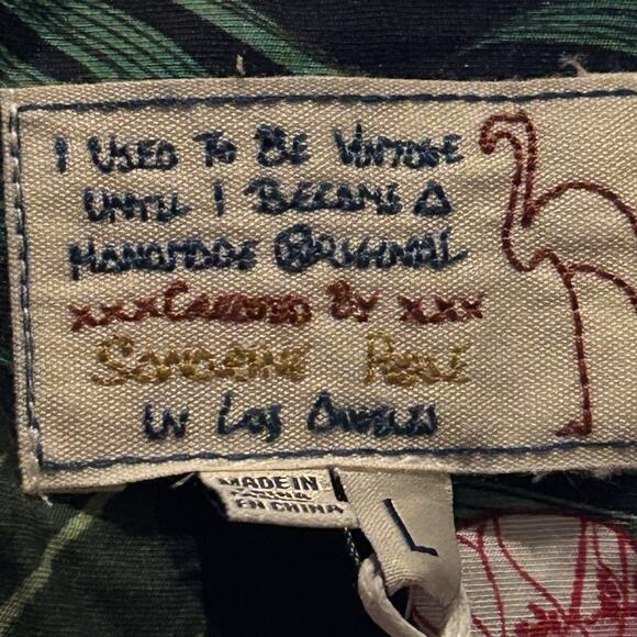 Sandrine Rose Butterfly Fern Mixed Media Wool Cardigan Sweater Women Large NWT - Picture 2 of 12